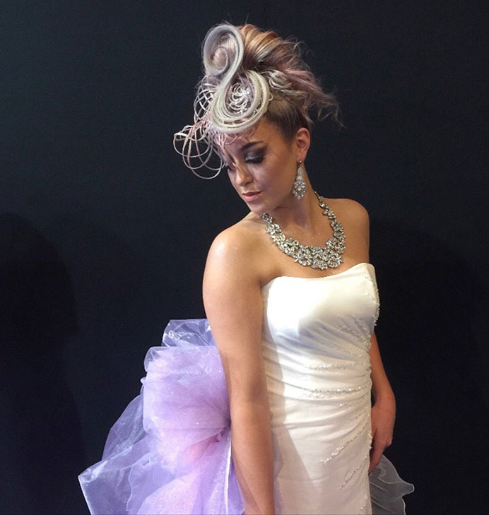 Central Alberta hairstylist Lee Cenaiko was in Paris in September where she put together this look as part of the Prestige Bridal category at OMC World Cup.